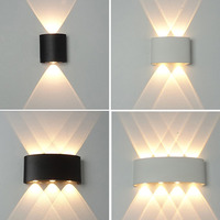 Applique murale LED étanche IP65 pour intérieur et extérieur, luminaire mural extérieur pour salle de bain, chevet, escaliers, décoration 6W 8W 12W