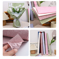Papier d'emballage pour fleurs texturé fait main, papier d'emballage pour bouquets floraux, emballage cadeau, arrangements floraux
