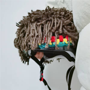 Personnalisable drôle tactique Sports de plein air et équipement de divertissement personnalisable Cosplay bandeau perruque indien <span class=keywords><strong>Dreadlocks</strong></span> casque - Product Image 1