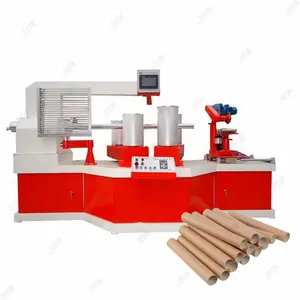 Máquina cortadora de fabricación de tubos de papel pequeños de África, máquina de fabricación de núcleo de papel en espiral de 4 cabezales de 300mm de diámetro grande