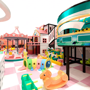 Parco Giochi al Coperto Personalizzato Aoleao con Piscina di Palline, Scivolo, Trampolino e Giostra per Bambini, Certificato CE e TUV - Product Image 2