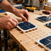 Panneau solaire monocristallin en silicium 580W Double vitrage 590W 600W Modules photovoltaïques bifaciaux demi-cellules PERC 22% d'efficacité Tout noir