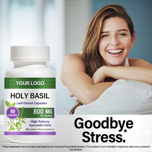 Capsules de feuilles de <span class=keywords><strong>basilic</strong></span> sacré véganes - Extrait de feuilles de <span class=keywords><strong>basilic</strong></span> Tulsi pour adultes, soutien antioxydant, santé mentale et bien-être immunitaire - Product Image 3