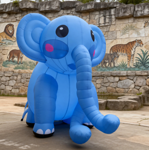 <span class=keywords><strong>Elefante</strong></span> Inflable Gigante para Exteriores, Diseño Publicitario, <span class=keywords><strong>Enorme</strong></span> Animal Inflable de Dibujos Animados Personalizado y Adorable para Decoración - Product Image 1