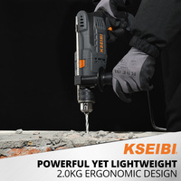 Perceuse à percussion KSEIBI KSB 710 D 13 mm - Outil électrique filaire 710 W 220 V avec mandrin à clé et poignée latérale