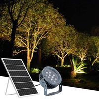 Lampe solaire de jardin IP65 étanche, éclairage paysager extérieur basse tension, design moderne et épuré pour cour