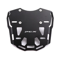 Support de porte-bagages PCX150 en alliage d'aluminium noir et argent pour moto – Support de montage pour amélioration du porte-bagages