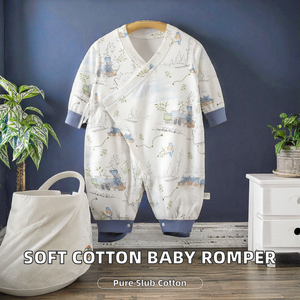 <span class=keywords><strong>เฮง</strong></span>ซ่ง ชุดรอมเปอร์เด็กอ่อน ยูนิเซ็กซ์ ผ้าฝ้ายแท้ 100% แขนยาว ลายการ์ตูนน่ารัก ติดกระดุมแป๊ก สำหรับฤดูใบไม้ผลิ ปี 2024 - Product Image 2