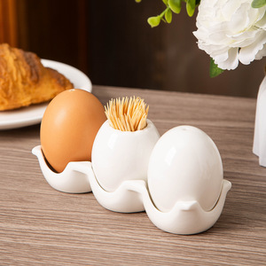 Barattolo per <span class=keywords><strong>Spezie</strong></span> a Forma di Uovo Personalizzato, Contenitore da Cucina in <span class=keywords><strong>Ceramica</strong></span>, Dispenser per Condimenti con Supporto Stile Portauova - Product Image 2