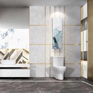 Bande adhésive dorée pour joint de carrelage céramique 5M, ruban d'étanchéité pour sol et mur, bande de scellement pour plafond, autocollant décoratif en PVC, autocollant diagonal - Product Image 4