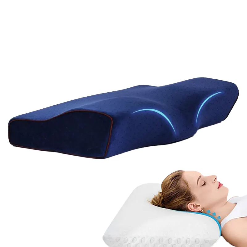 Hot selling orthopedic memory foam cervical pillow for neck pain
