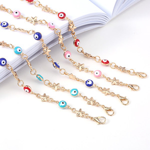 Pulsera de oro de la <span class=keywords><strong>amistad</strong></span> con ojos malvados para hombre y mujer, cuentas turcas, gran oferta - Product Image 6