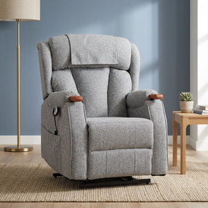 Fauteuil élévateur de luxe moderne pour personnes âgées avec 2 moteurs, fauteuil roulant électrique à gravité zéro et canapé inclinable pour salon - Product Image 2