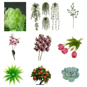 Máquina de moldeo por inyección para hacer flores y hojas artificiales de plástico de alta eficiencia a bajo precio ZHENHUA para decoración interior y exterior