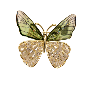 دبابيس فراشة ونجم البحر مرصعة بالأحجار الكريمة متعددة الألوان للحفلات والأعراس، مصنوعة من السبائك - Product Image 4