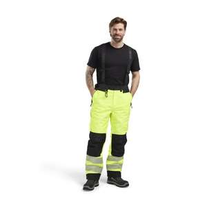 BLAKLADER - 187519773399XXLT Hi-Vis winter <b>trousers</b> Yellow/<b>Black</b> - EAN 7330509860861 HI-VIS <b>WORKWEAR</b> - Product Image 4