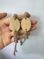 Bracelet RFID en bois NFC 13.56MHz écologique personnalisé avec bracelet intelligent en perles colorées pour hôtels
