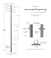 Poste/Columna de Iluminación LED LONGT 2026 para Estadios, IP65, Aluminio, con Garantía de 5 Años