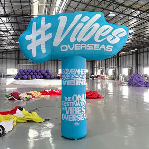 Lettres géantes gonflables personnalisées avec logo, panneau publicitaire mural, fond de dessin animé 3D, éclairage LED, publicité extérieure pour la décoration d'événements - Product Image 5