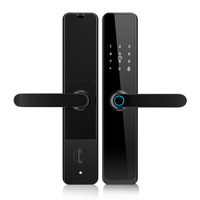 Nouvelle conception de serrure intelligente électrique avec télécommande par application Wifi, avec stockage dans le cloud pour porte en verre, maison, appartement