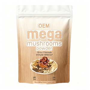 मशरूम पाउडर मिश्रण निर्माता | ओएम/प्राइवेट लेबल | शेर मैनी/रीबिशी/कॉर्डिइसेप्स | सीगम्प | मॉक 500 + - Product Image 1