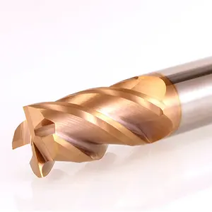 BKEA fabricante chinês produto padrão de carboneto de tungstênio 4 flautas ferramentas planas fresa de ponta