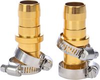 Kit de réparation de raccords de tuyau d'arrosage avec collier de serrage en acier inoxydable, compatible avec les raccords de réparation de tuyaux d'eau de 3/4 "-5/8"