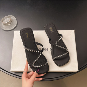 Nuovo Abito Estivo 2026 <span class=keywords><strong>da</strong></span> <span class=keywords><strong>Donna</strong></span>, Elegante e alla Moda, con Perle Argentate, Traspirante, Impermeabile, Versatile per <span class=keywords><strong>Casa</strong></span>, Esterno e Spiaggia, Vestito Quadrato - Product Image 3
