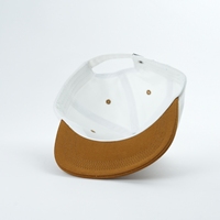 Gorra Bordada Sin Estructura, Visera Plana, Gorra de Alta Calidad de 5 Paneles, Gorra Personalizada con Cierre a Presión