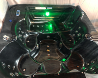 Baignoire et spa pour 5 personnes, bain à remous blanc avec piscine de massage, spa extérieur, baignoire extérieure, jacuzzi, bain à remous en acrylique