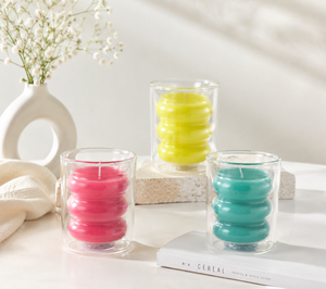 Wholesale Supplier Machine-Made Classical Holiday Scented Candles 100g Aromatherapy Paraffin Wax Glass <b>Jar</b> Home Decoration Burn - Product Image 3
