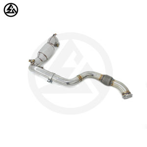 CSZ Factory Direct 200 Cell Catted Downpipe pour Mercedes Benz A180 A200 <span class=keywords><strong>A250</strong></span> A260 <span class=keywords><strong>AMG</strong></span> W176 2.0T, bouclier thermique, tuyaux d'échappement - Product Image 5
