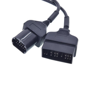 OBDII 16P Female OBD2 16 16Pin to OBD1 17Pin 17 Pin Pine Car OBD Diagnostic Connector Adapter and Cable for <strong>Autel</strong> <strong>Mazda</strong> <strong>3</strong> Mx6 - Product Image 3