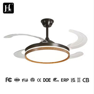 Lustre LED moderne de 42 pouces avec télécommande intelligente, salon, salle à manger, ventilateur de plafond nordique, moteur ABS DC - Product Image 5