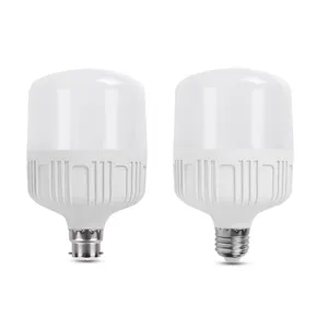 Forma de T bombillas LED 6W10W 15W 20W 30W 40W 50W 60W de alta potencia gran Watts blanco cuerpo lámpara Led B22 bombilla led E27 bombillas led de luz