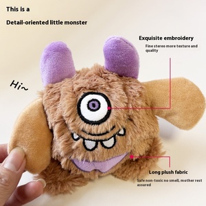 Venta al por mayor de fábrica, juguete ecológico para perros con chirrido de terciopelo, hermosa Bola de expresión TPR para masaje de cavidad oral <span class=keywords><strong>Shiba</strong></span> Inu - Product Image 4