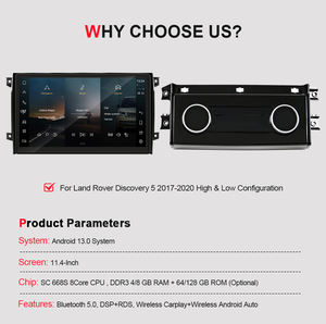 NaviHua Nouveau autoradio Android 11,4 pouces pour Land Rover Discovery 5 2017-2020, unité principale multimédia, Carplay, GPS - Product Image 3