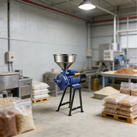 Moulin à céréales électrique automatique robuste à grains gros, corps en acier épais, moteur en cuivre allemand, capacité de 60 kg/h