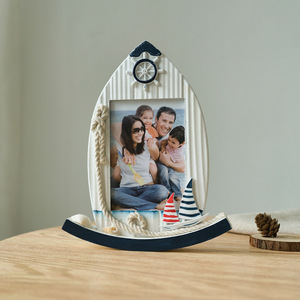 Cadre photo voilier 5 pouces en bois, décoration de table, thème nautique, décoration intérieure - Product Image 4