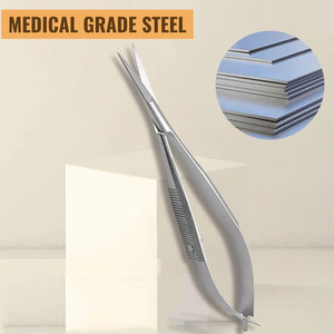 Meilleur fournisseur de ciseaux à ressort micro en acier inoxydable de qualité supérieure, lame tranchante, ciseaux à ressort pour cils, cuticules, chirurgie, ciseaux de beauté - Product Image 3