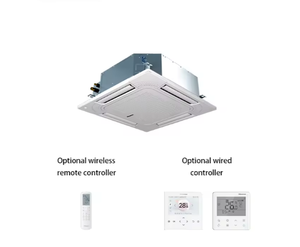 Unidad de Ventilador de Cassette de 4 Vías con Inversor DC para Compresor, Refrigerante R-32, Ahorro de Energía para Hoteles y Oficinas - Product Image 3