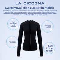 LA CICOGNA Ballett-Trainingsjacke für Mädchen, mit Fleece gefüttert, warm, hohe Elastizität, für Kinder, Herbst und Winter, hoher Kragen, Tasche, Nylon