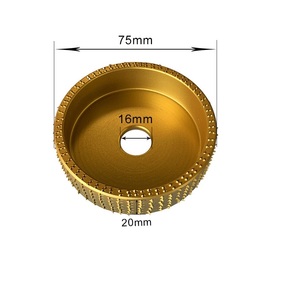 Disque de sculpture sur bois de 4 pouces pour meuleuse d'angle avec mandrin de 7/8 pouces (22 mm), disque de façonnage et de meulage du bois en carbure de tungstène - Product Image 1