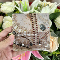 Fournitures promotionnelles de musique par sublimation Haut-parleur coran islamique vierge en acrylique Aimant de réfrigérateur de musique personnalisé
