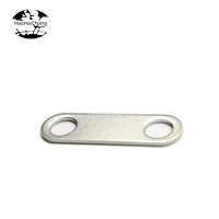 Rondelle à double trou en acier, laiton, bronze ou aluminium, sur mesure, avec finition zinguée ou naturelle
