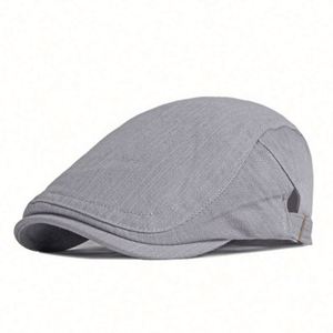 Wholesale Solid Color Plain Summer Gatsby Ivy <b>Caps</b> Vintage Adjustable <b>Flat</b> <b>Cap</b> Outdoor Unisex Newsboy Hat for <b>Men</b> - Product Image 4