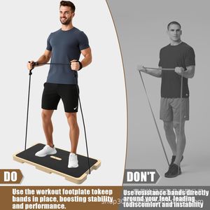 Memory Wooden Resistance Board Balance Trainer Non-Slip Gym Equipment For Balance <b>Training</b> And <b>Strength</b> Exercise - Product Image 2
