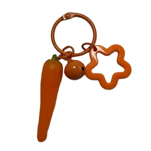 Pendentif Carotte Artificielle Lidao en PVC de Bonne Qualité, Porte-clés Amusant en Plastique Durable avec Impression UV, Décoration Alimentaire Ludique pour la Photographie - Product Image 5