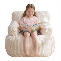 Fauteuil bean bag en mousse pour enfants, siège individuel confortable et écologique, idéal pour la chambre, le salon, les jeux, la lecture et la détente