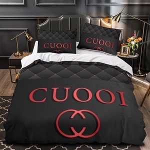 Juego de funda nórdica de lujo Diseño de moda-C Juego de funda de edredón de microfibra Funda nórdica Funda De Almohada Juego de cama Sin edredón - Product Image 2